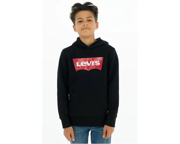 Levi's Bluza copii culoarea negru, cu imprimeu
