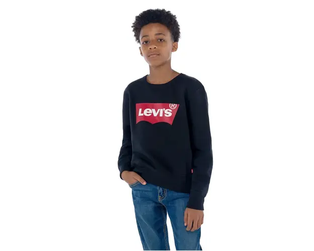 Levi's Bluza copii culoarea negru, cu imprimeu