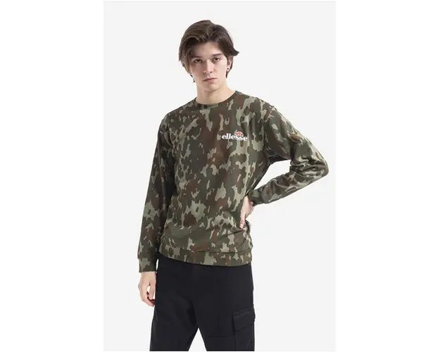 Ellesse bluza barbati, culoarea verde, modelator SHK12432-KHAKI