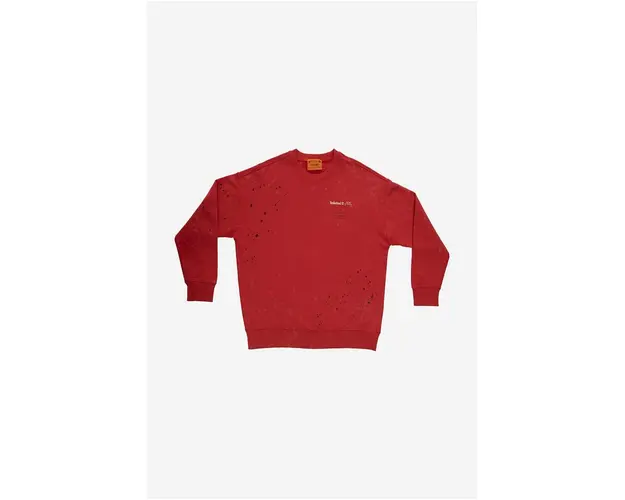 A-COLD-WALL* hanorac de bumbac x Timberland barbati, culoarea rosu, cu model A6PGW852-VOLTRED