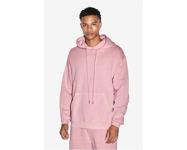 KSUBI hanorac de bumbac culoarea roz, cu gluga, cu imprimeu MSP23FL017-PINK