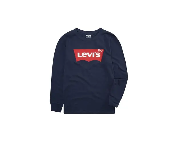 Levi's Longsleeve copii culoarea albastru marin, cu imprimeu