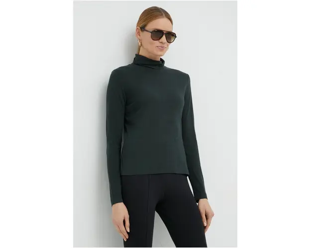 Marc O'Polo longsleeve femei, culoarea gri, cu guler
