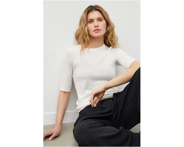 Day Birger et Mikkelsen tricou de lana Carolina culoarea bej