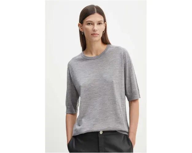 Day Birger et Mikkelsen tricou de lana Carolina culoarea gri