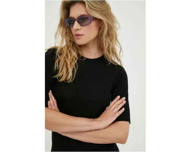 Day Birger et Mikkelsen tricou de lana Carolina culoarea negru