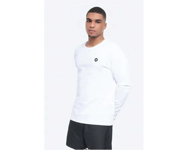 Wood Wood longsleeve din bumbac Long Sleeve Wood Wood culoarea alb, uni 10005402.2323-BRIGHT