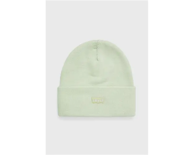 Levi's caciula culoarea verde, din tricot gros D5459.0008-30