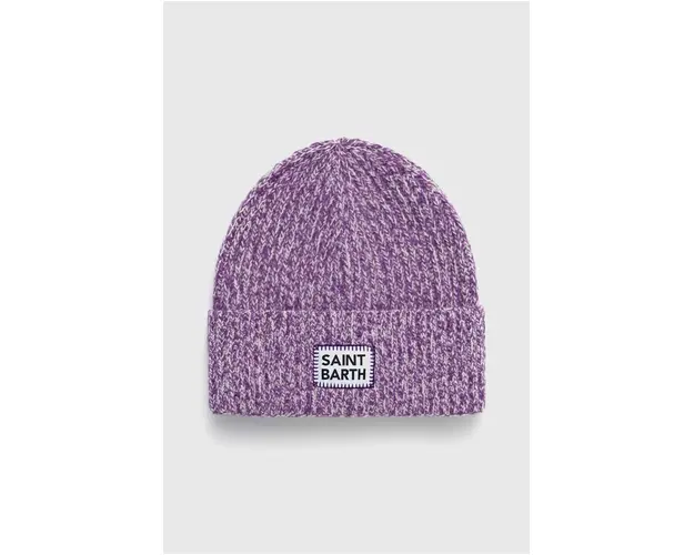 MC2 Saint Barth caciula de lana culoarea violet, de lana, din tricot gros