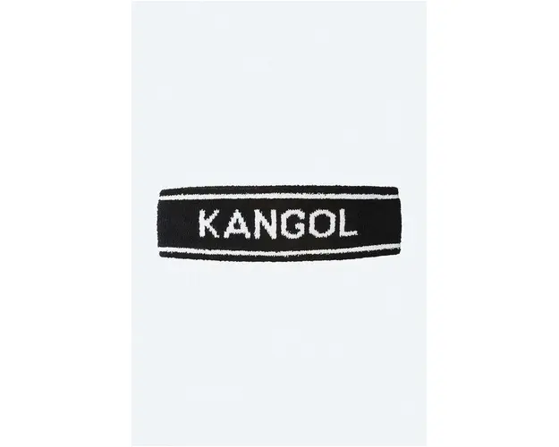 Kangol bentita pentru cap culoarea negru K3302ST-WHITE/CIAN