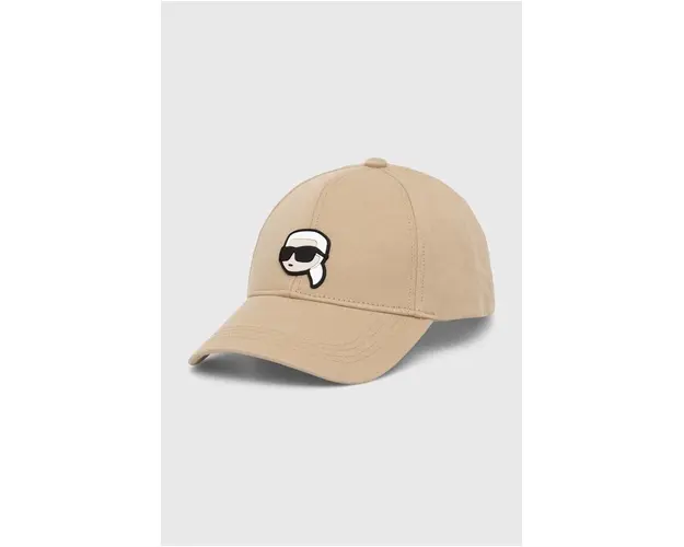 Karl Lagerfeld sapca de baseball din bumbac culoarea negru, cu imprimeu