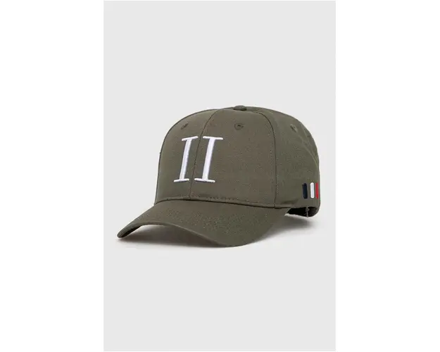 Les Deux sapca de baseball din bumbac culoarea verde, cu imprimeu