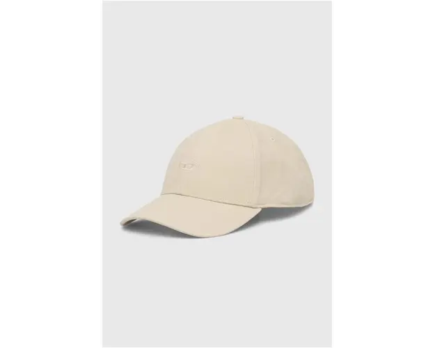 Diesel sapca de baseball din bumbac C-RUN-WASH culoarea bej, cu imprimeu, A11361.0BLAA