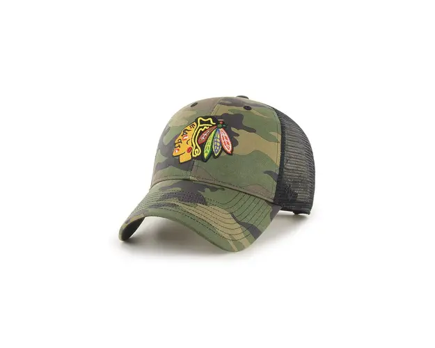 47brand sapca NHL Chicago Blackhawks cu imprimeu H-CBRAN04GWP-CM