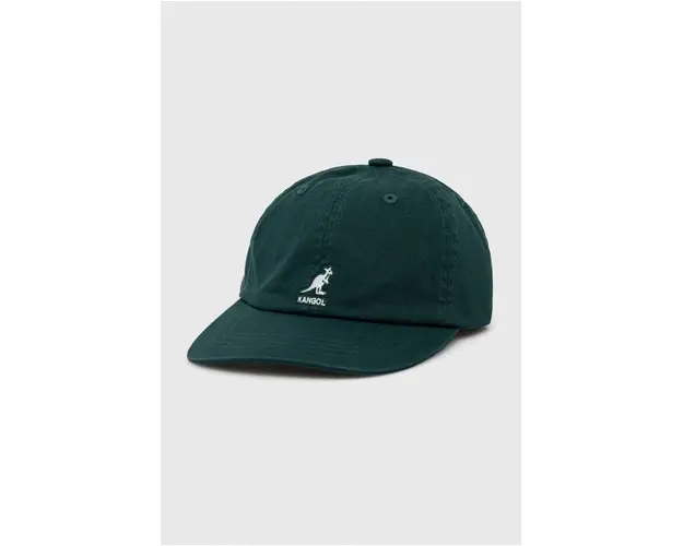 Kangol sapca de baseball din bumbac culoarea verde, cu imprimeu