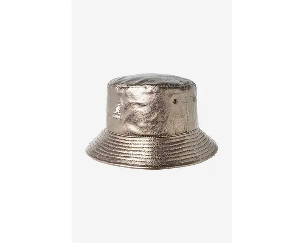 Kangol palarie culoarea argintiu K4377.BRONZE.CRINKLE-BRONZE.CRI