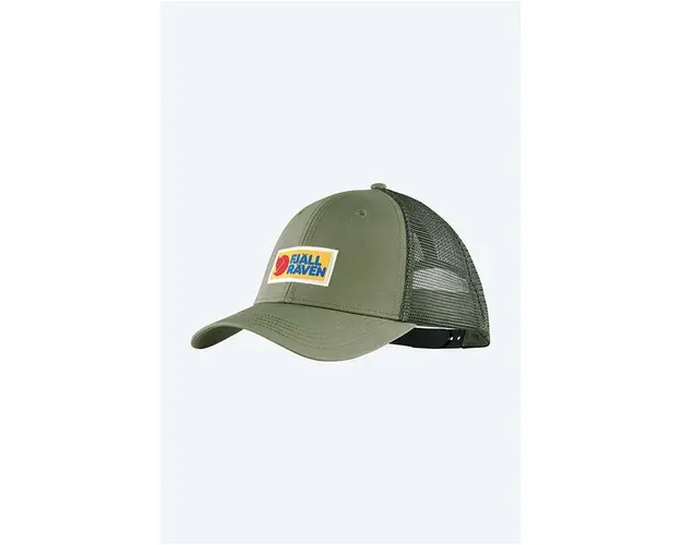 Fjallraven sapca Vardag culoarea verde, cu imprimeu F78139