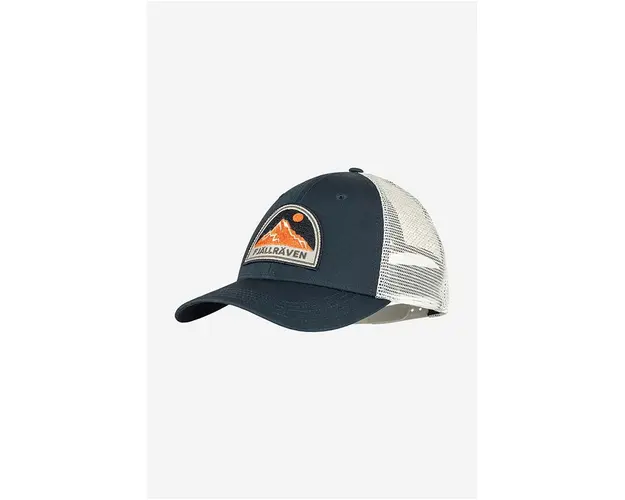 Fjallraven sapca Badge culoarea bleumarin, cu imprimeu F78152