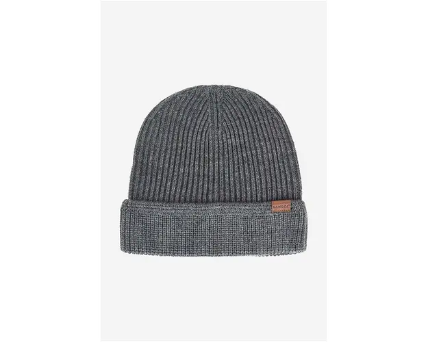 Kangol caciula culoarea gri, din tricot gros K0702CO-FLANNEL