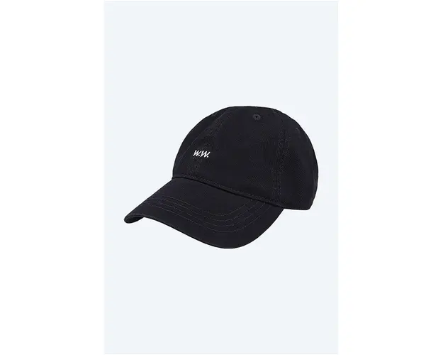 Wood Wood sapca de baseball din bumbac Low profile twill cap culoarea bleumarin, uni 12110804.7083-OFFWHITE