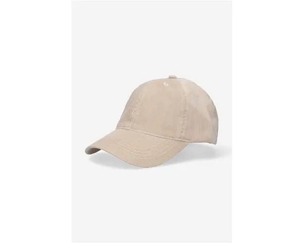 Wood Wood sapca de baseball din catifea Low profile corduroy cap culoarea bej, uni 12130810.9016-WARMBEIGE
