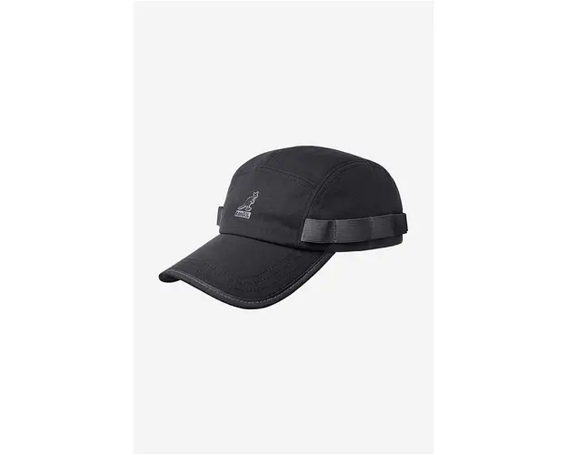 Kangol sapca de baseball din bumbac Wax Utility 5 Panel culoarea negru, cu imprimeu K5329-BLACK