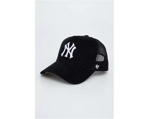 47brand sapca MLB New York Yankees culoarea negru, cu imprimeu