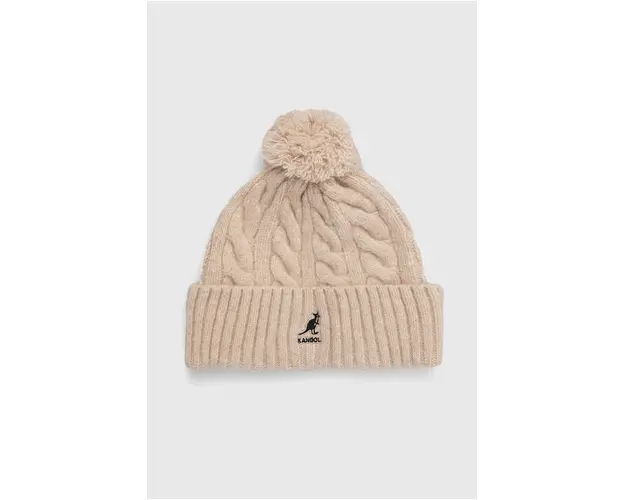 Kangol caciula din amestec de lana culoarea bej