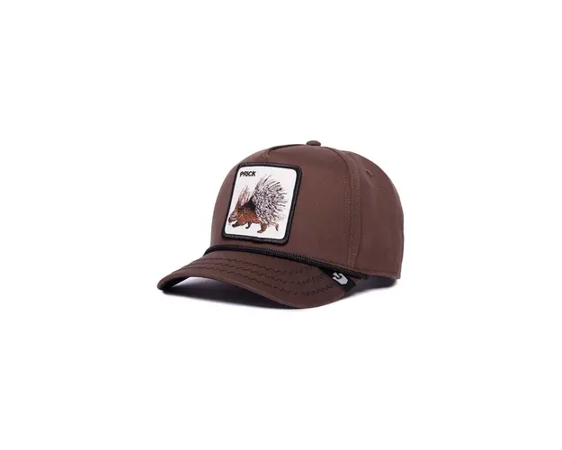 Goorin Bros sapca de baseball din bumbac Porcupine culoarea maro, cu imprimeu, 101-1134