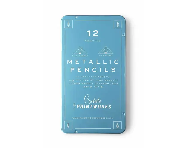 Printworks set de creioane intr-o cutie Metallic 12-pack