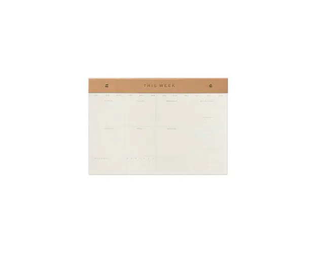 Designworks Ink planificator saptamanal Weekly Notepad Camel