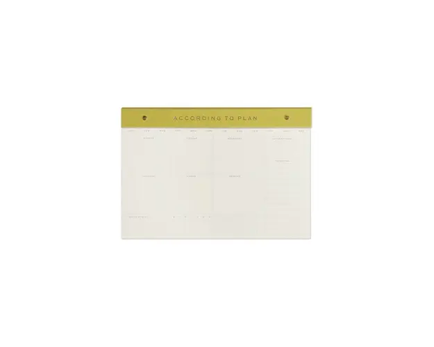 Designworks Ink planificator saptamanal Weekly Notepad Matcha