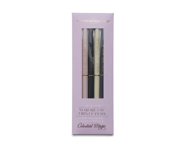 Designworks Ink set de pixuri Twisty Slim Metal Pens 4-pack