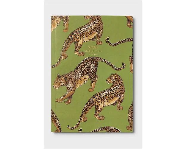 WOUF caiet Olive Leopard A5