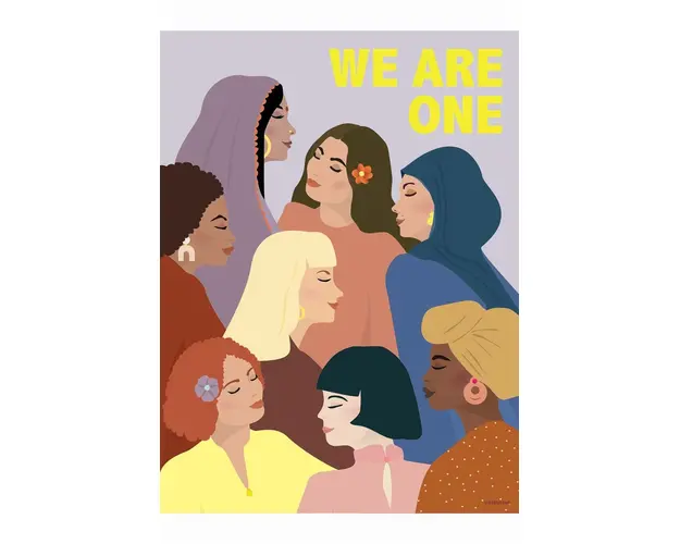 Vissevasse Poster We Are One 50x70 cm