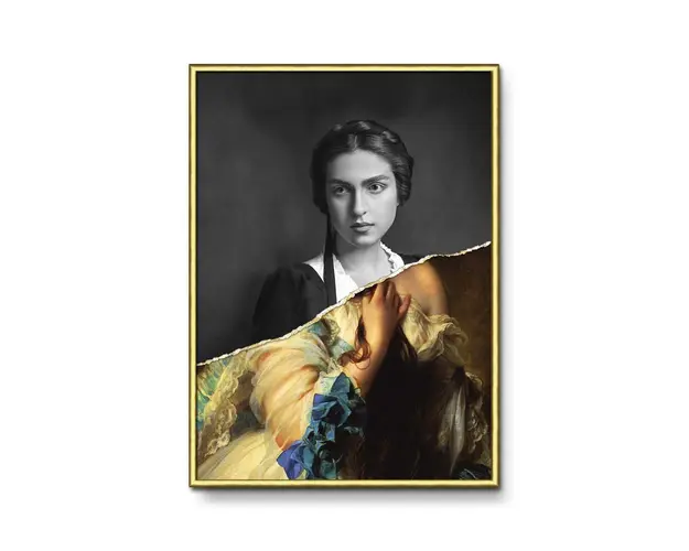 decor de perete pe hartie inramata