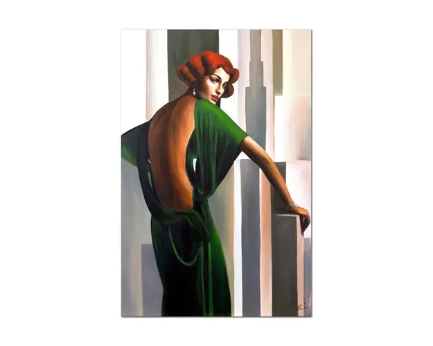 tablou pictat manual 60 x 90 cm