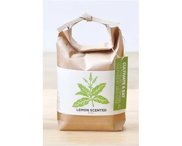 Noted set pentru cultivarea unei plante Cultivate & Eat- Lemon Scented Basil