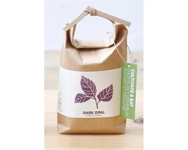 Noted set pentru cultivarea unei plante Cultivate & Eat- Dark Opal Purple Basil