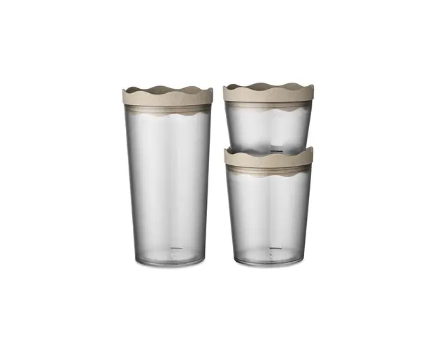 Koziol set recipiente de depozitare cu capace 300 / 700 / 1000 ml