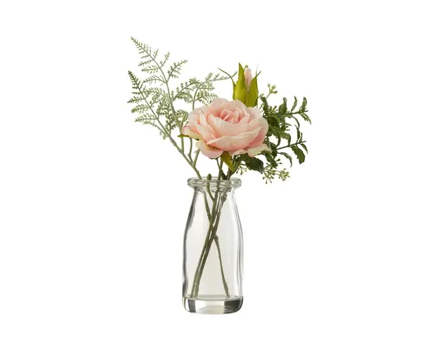 J-Line buchet artificial intr-o vaza Bouquet Roses In Vase