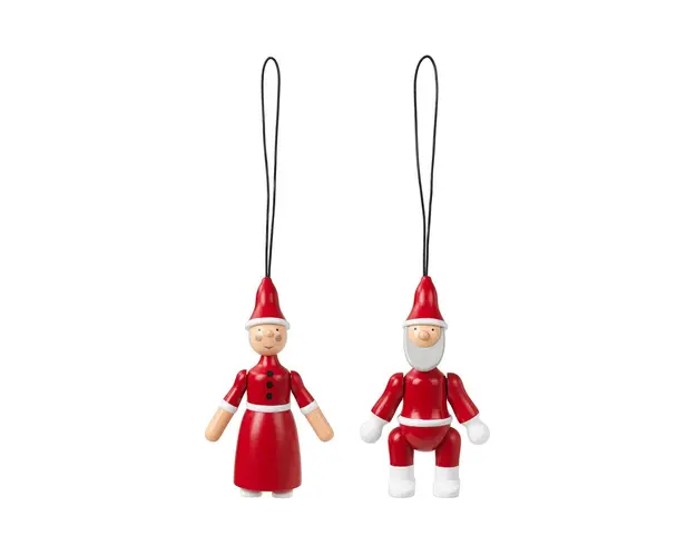 Kay Bojesen ornament pentru pomul de craciun Santa Claus and Santa Clara 2-pack