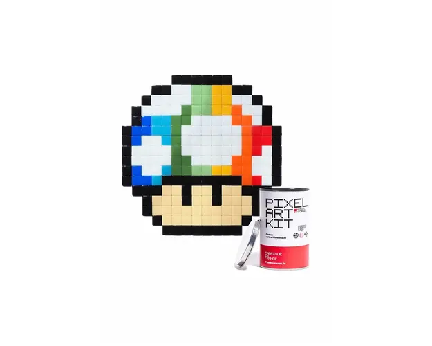 Pixel Corner kit mozaic pixel diy Rainbow Shroom