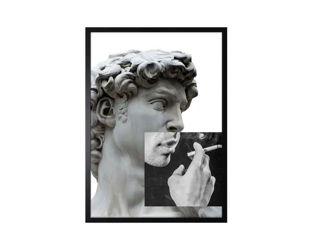 home & lifestyle decoratiune de perete Posag Dawida z Papierosem