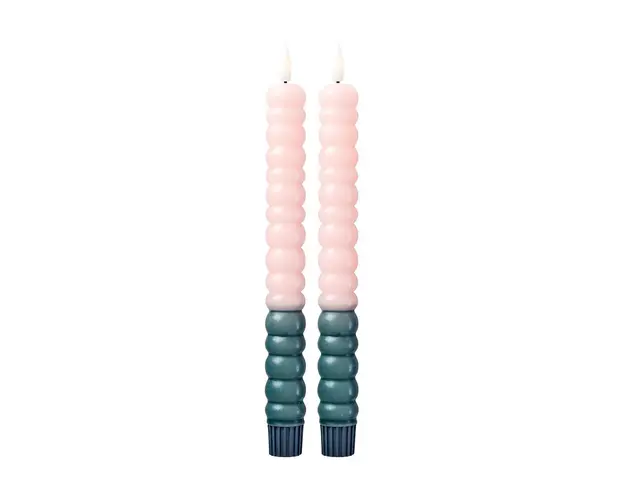 Rice set de lumanari led Soft Pink 2-pack