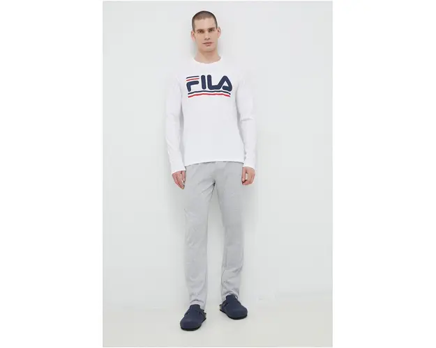 Fila trening de lounge barbati, culoarea alb