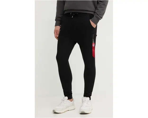 Alpha Industries pantaloni de trening NASA Cargo Sweat Jogger culoarea negru 118369.03-black