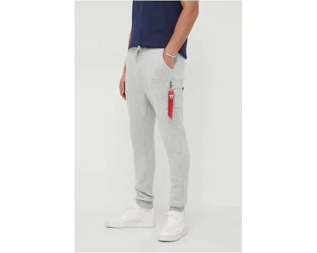Alpha Industries pantaloni de trening NASA Cargo Sweat Jogger culoarea gri 118369.17-grey
