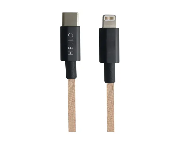 Design Letters Cablu de incarcare USB-C Lightning 1 m