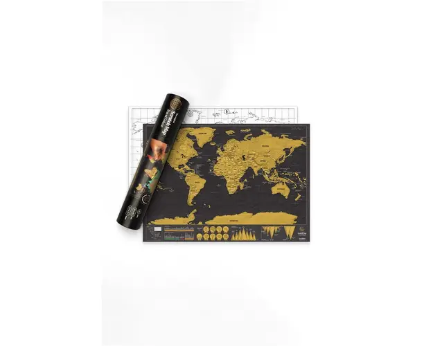 Luckies of London harta razuibila Scratch Map® Travel Deluxe